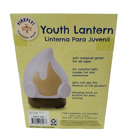 Firefly Indoor Outdoor Lantern Kids LED Multicolor Nightlight Camp Flame Shape - Picture 4 of 6